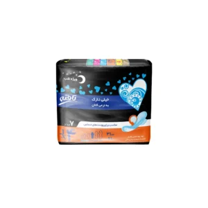 بسته نوار بهداشتی شب خیلی نازک کتانی تافته
