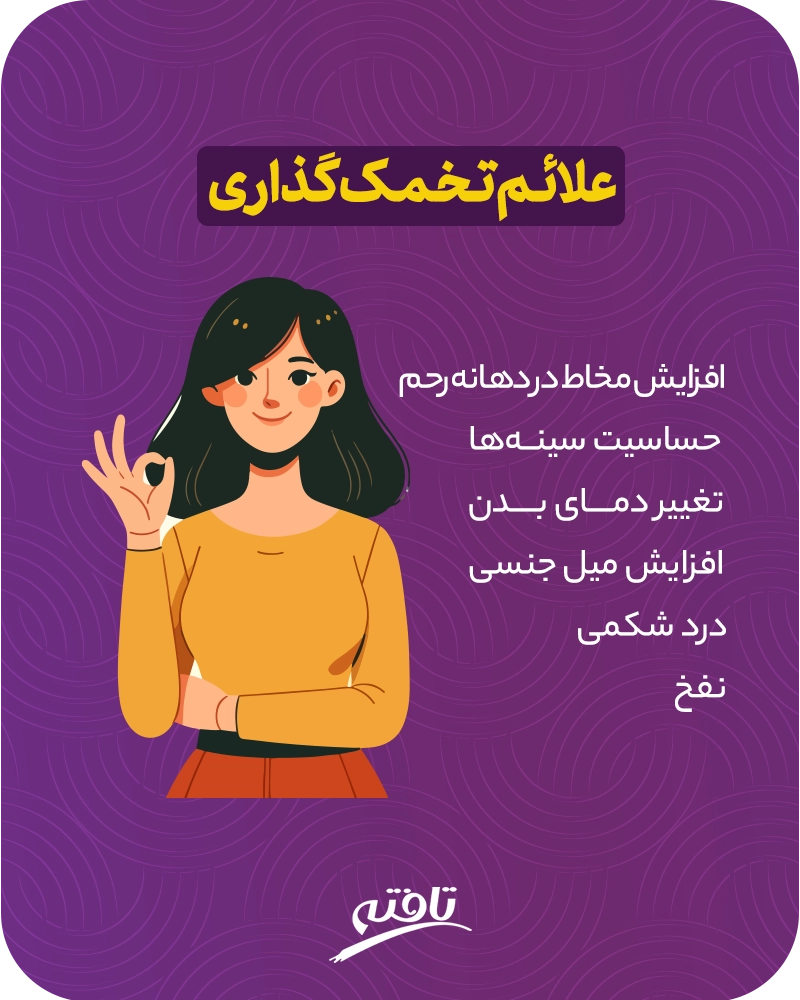علائم تخمک گذاری